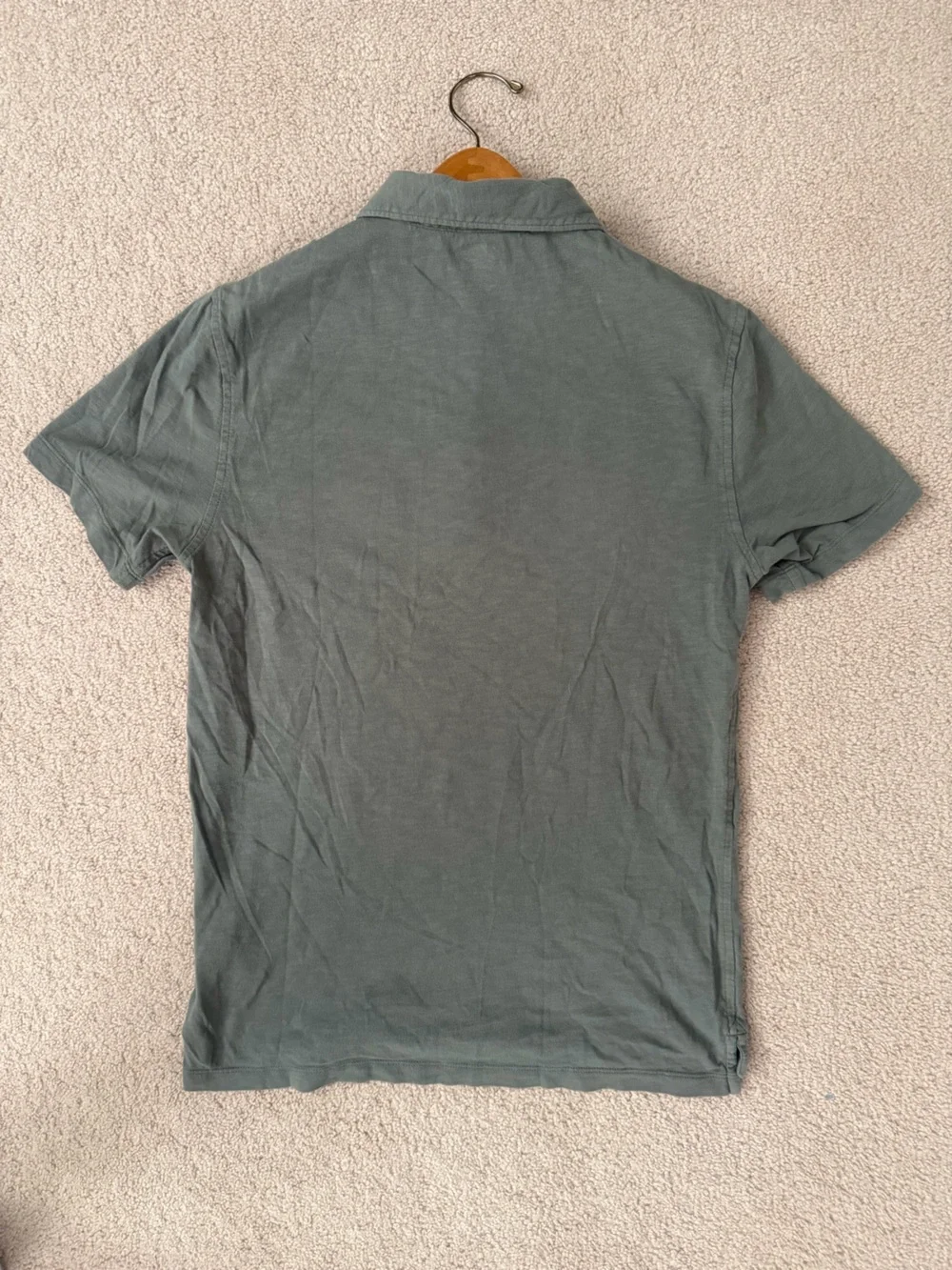 J. Crew Men's Short Sleeve Polo - Slate Green